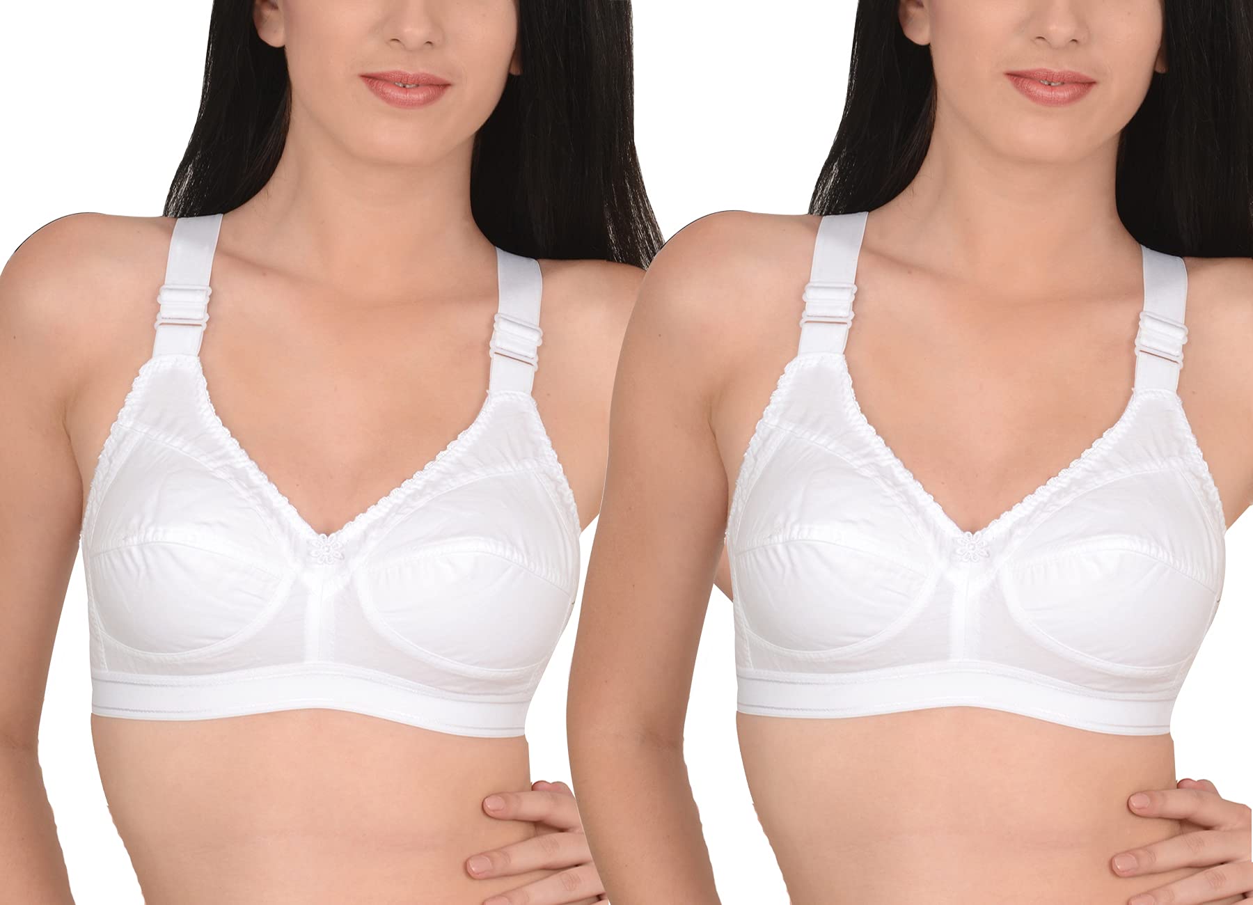 Softskin Cotton Non-Padded Bra for Women - White