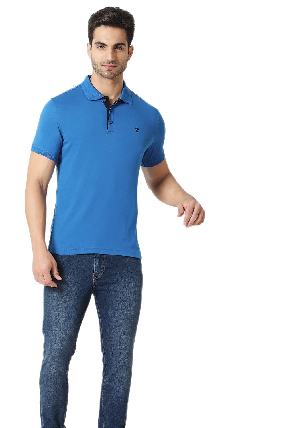 Van Heusen Polo T-Shirt for Men - Marine Blue