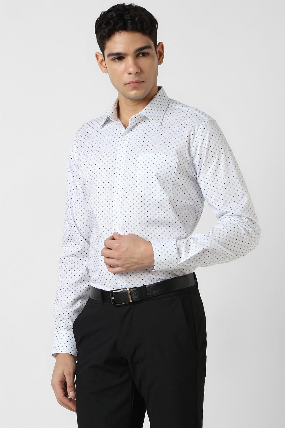 Van Heusen Men's Slim Fit Shirt - Light Blue - Image 2