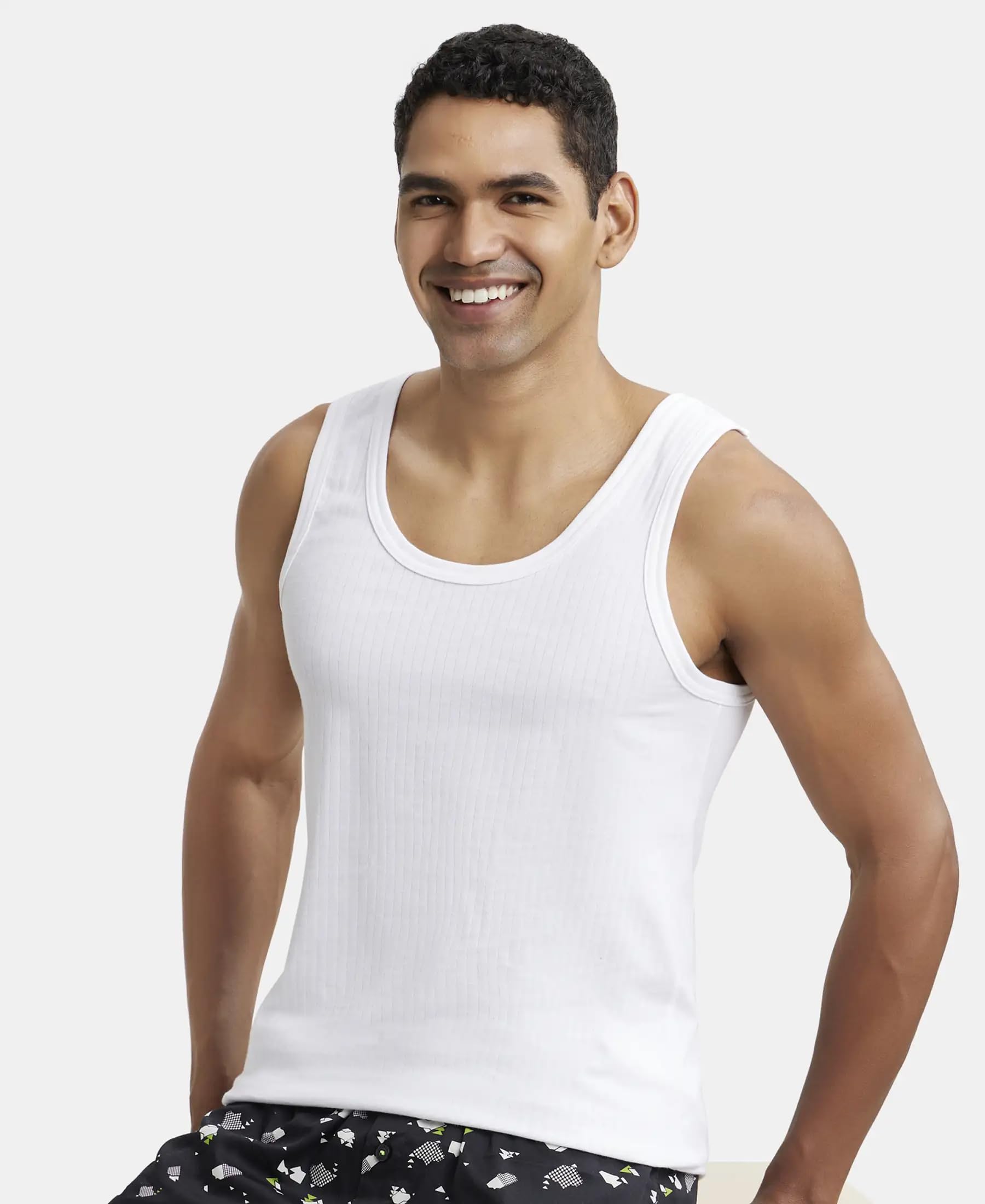 Jockey Men's Cotton Round Neck Sleeveless Vest - Image 5