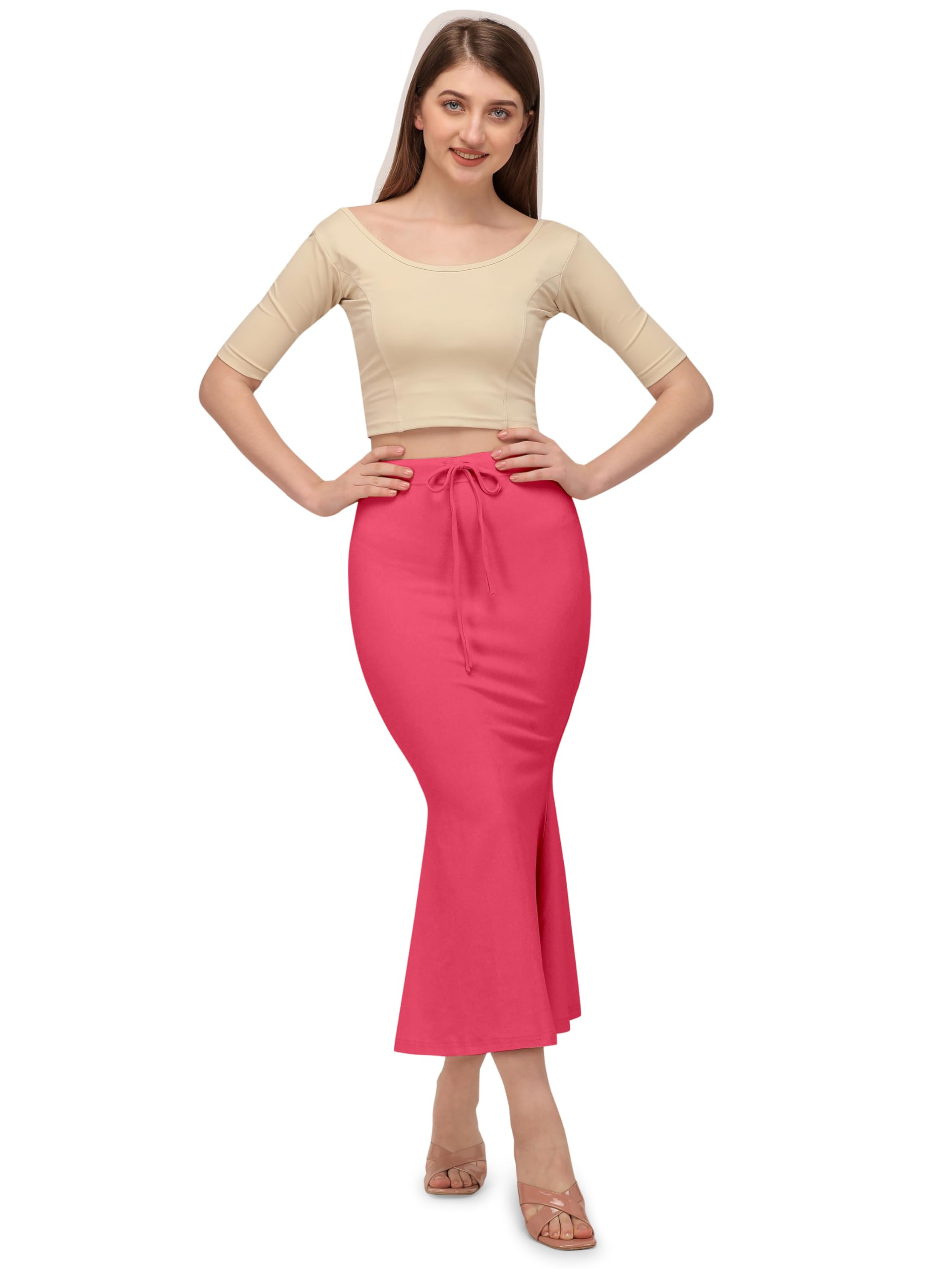 Mehrang Raspberry Saree Shapewear for Women - Image 5