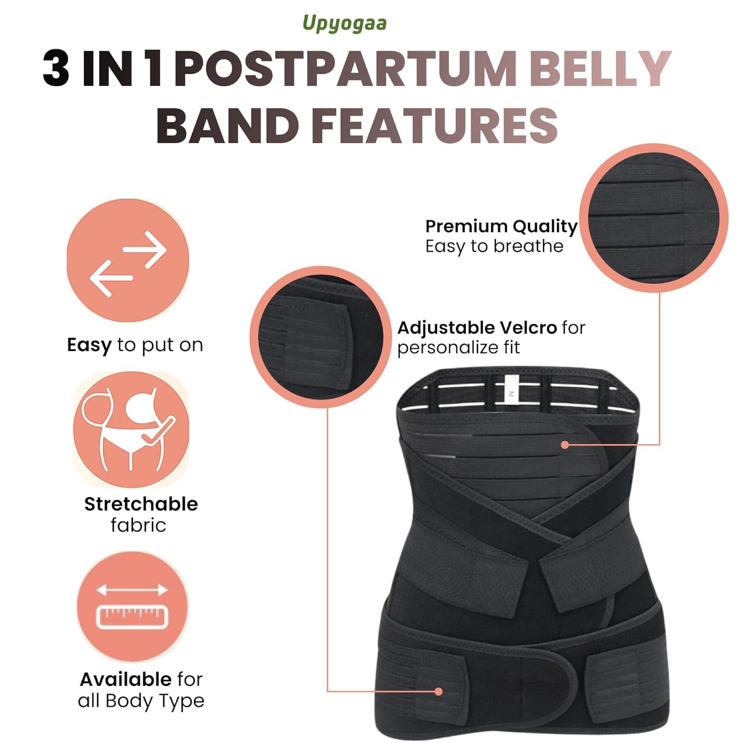 Upyogaa Postpartum Belly Band for Women - Image 4