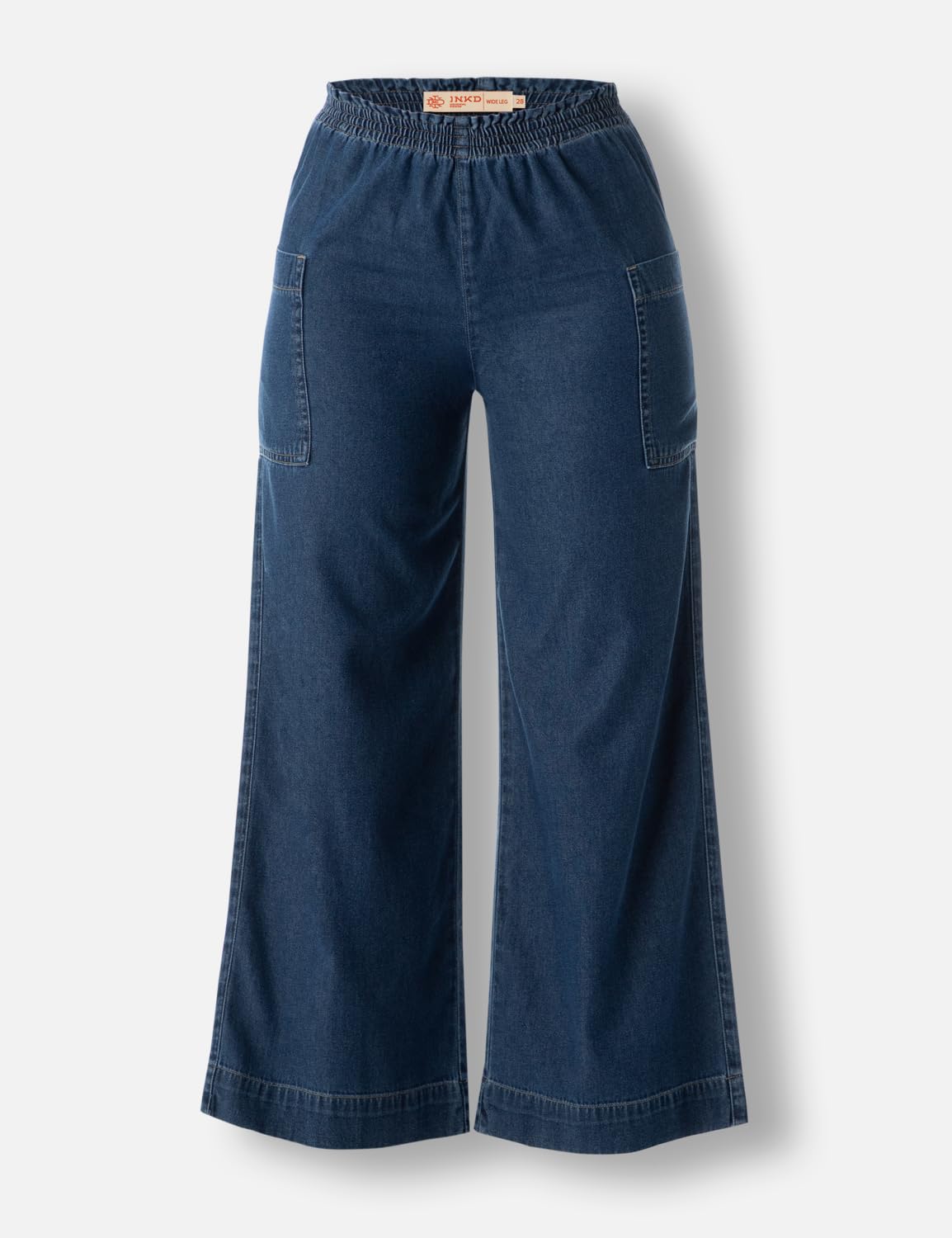 INKD Women's Wide Leg Jeans - Indigo - Image 5