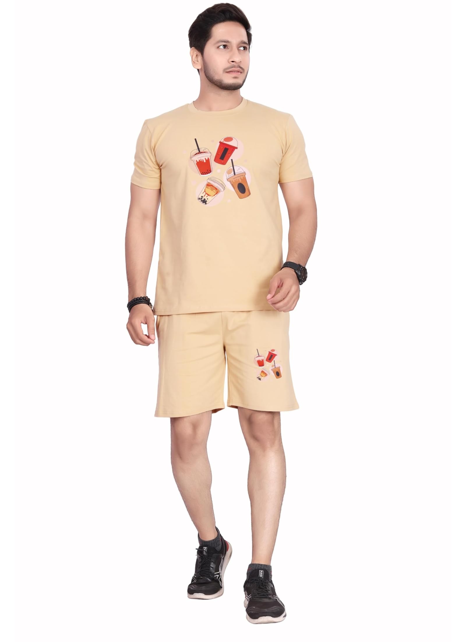 HOODMASTAR Men Cotton Night Suit