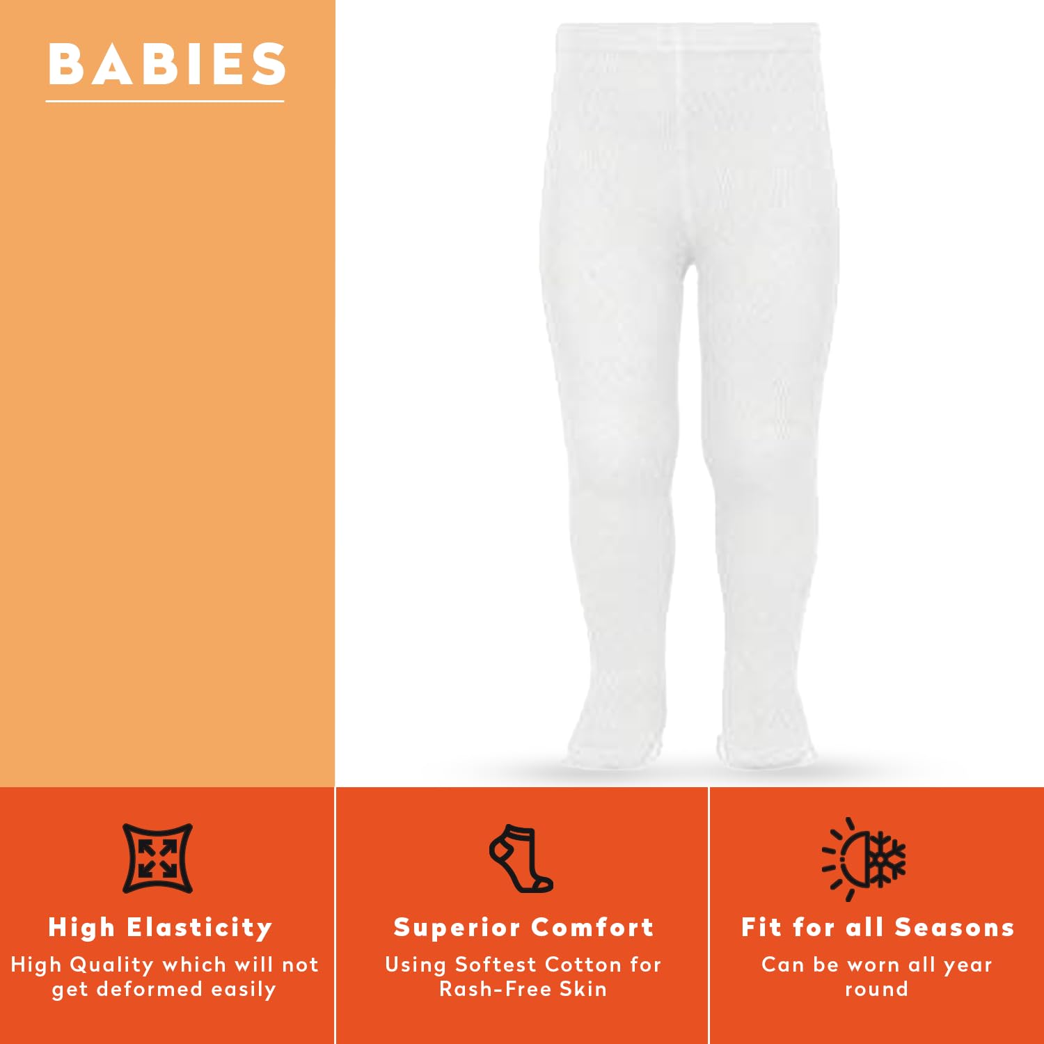 Supersox Tights for Babies - Combed Cotton - Image 5