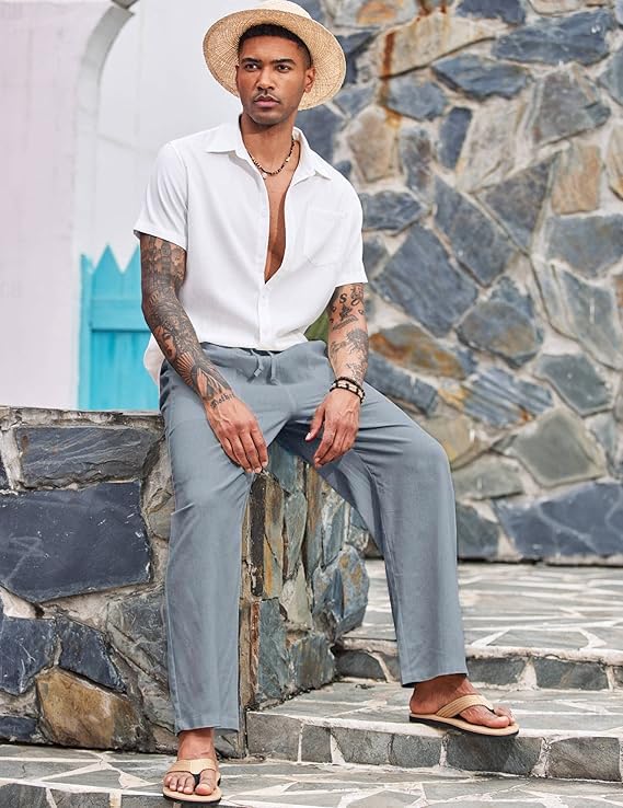 CB-COLEBROOK Men's Linen Pants - Image 2