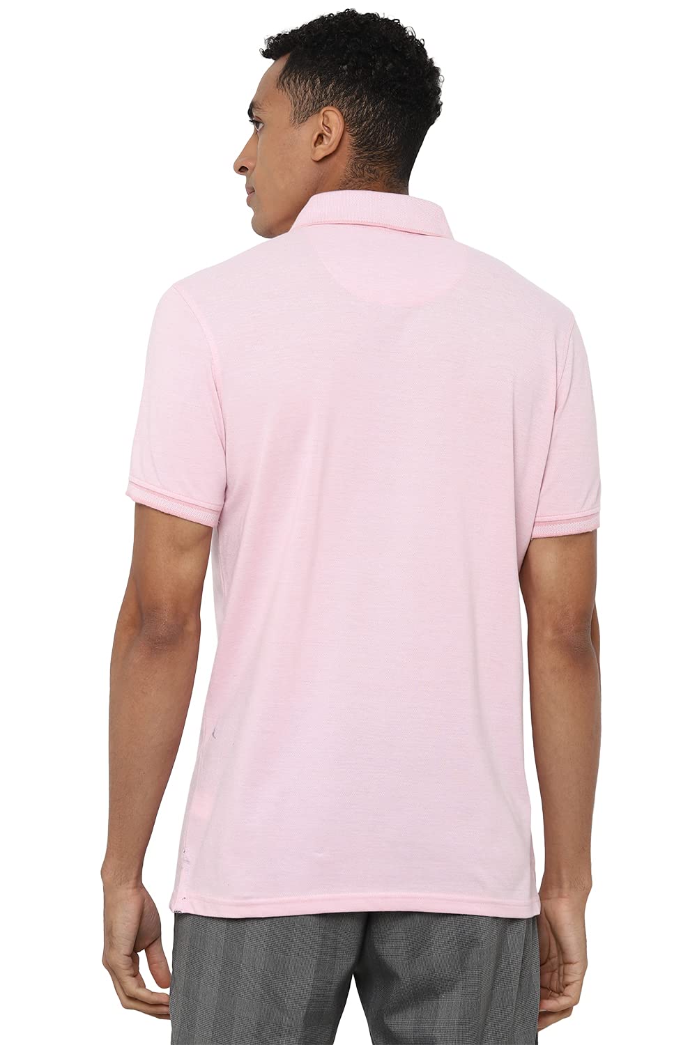 Allen Solly Men's Pink Polo Shirt - Image 3