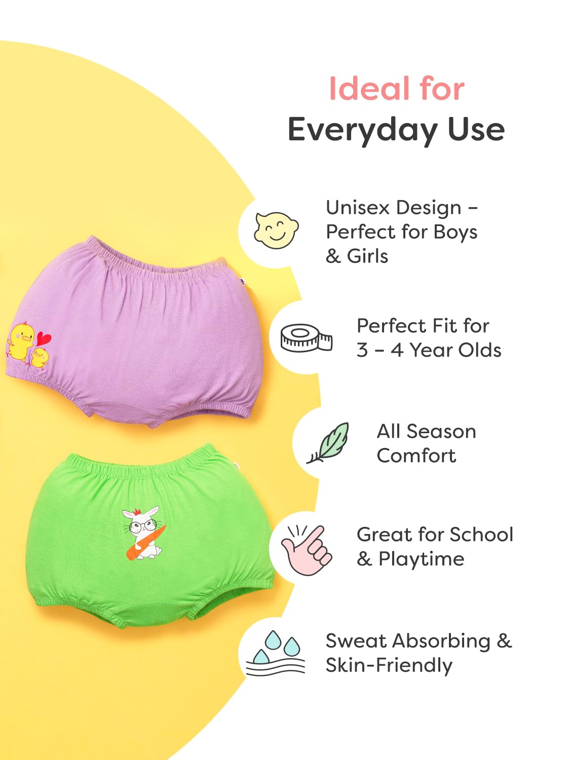 superbottoms Bloomer for Kids - Unisex Cotton - Image 4
