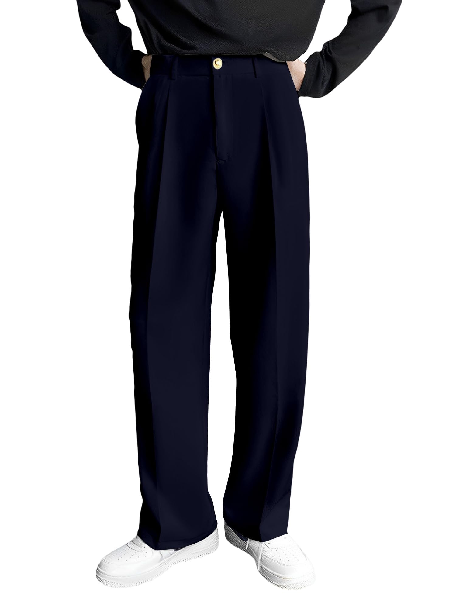 FTX Men's Formal Trousers - Navy Blue