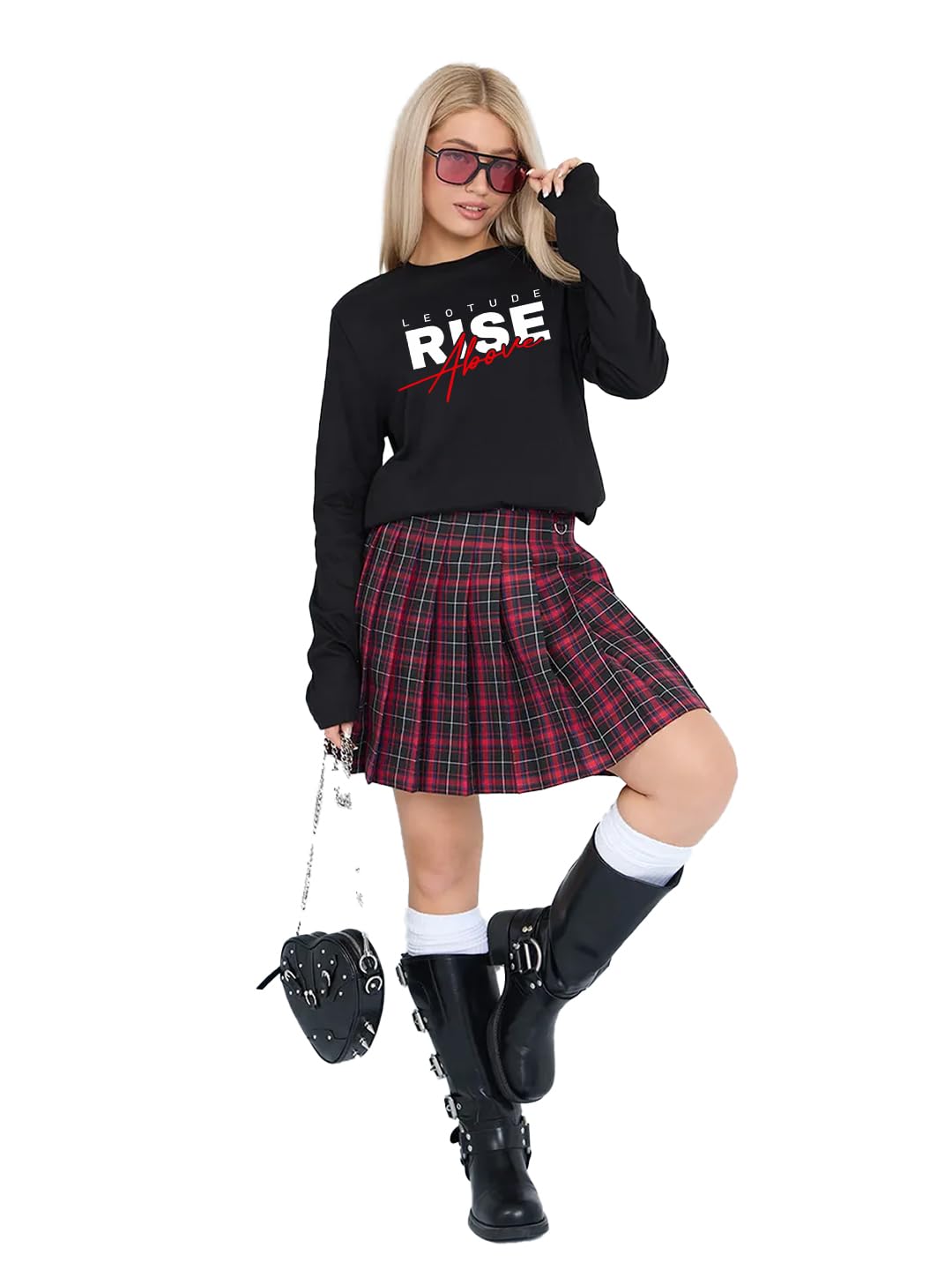 LEOTUDE Women's Oversized Boyfriend T-Shirt - Image 4