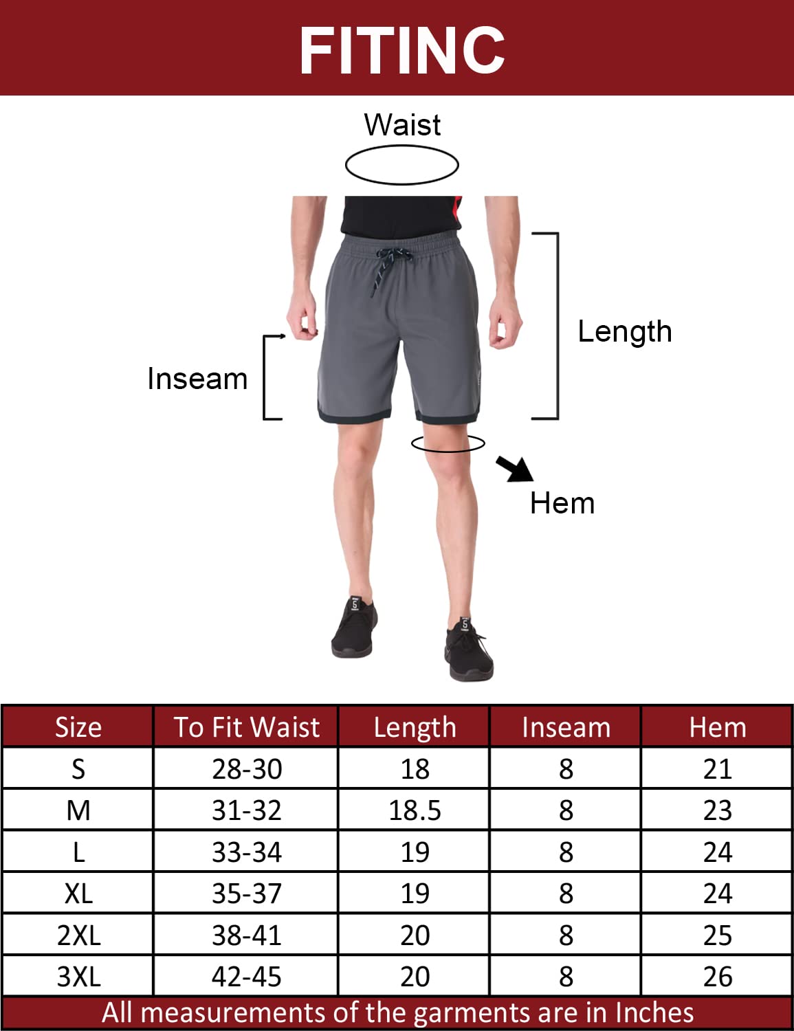 FITINC Lycra Sports Shorts for Men - Image 5