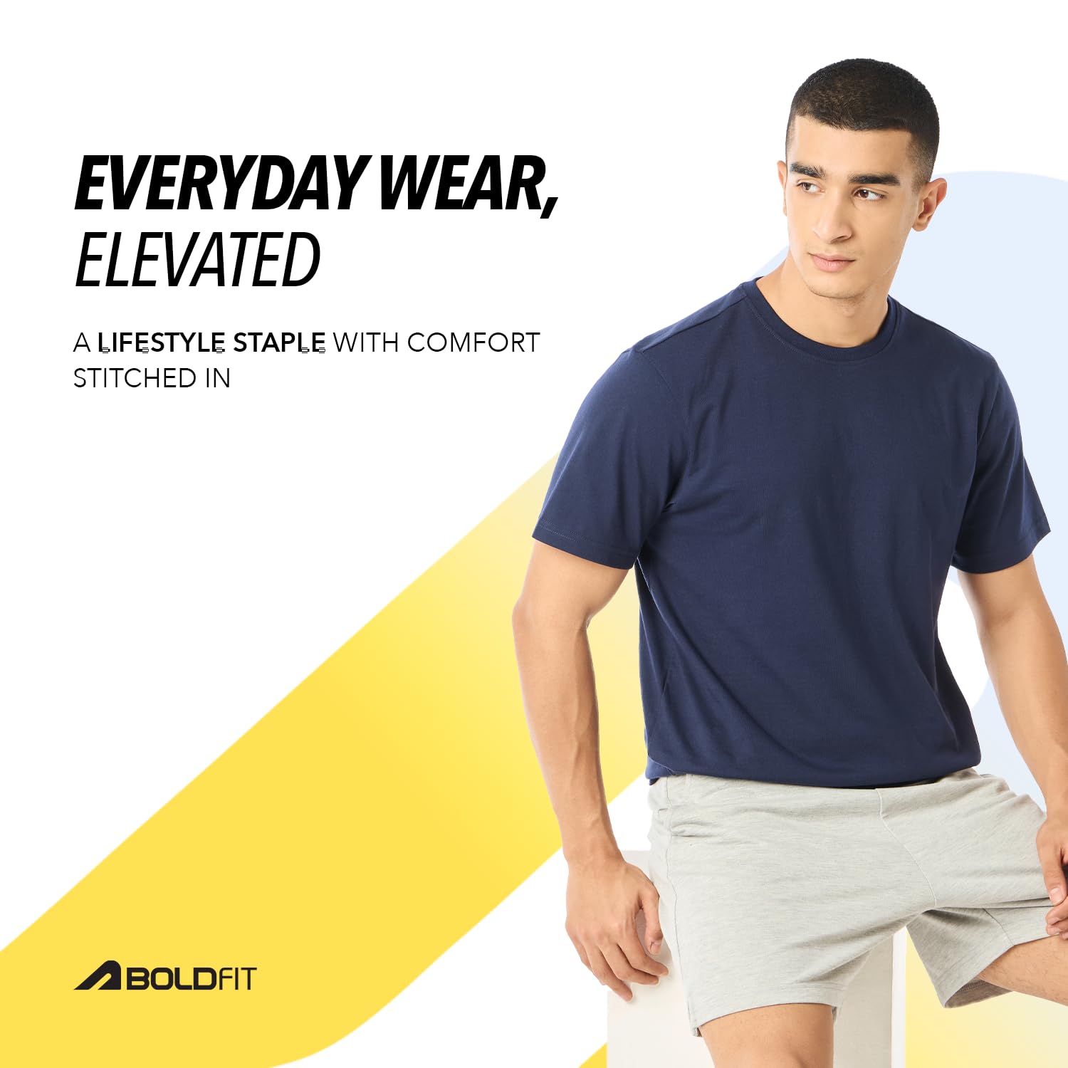 Boldfit Mens Tshirt - Navy - Image 2