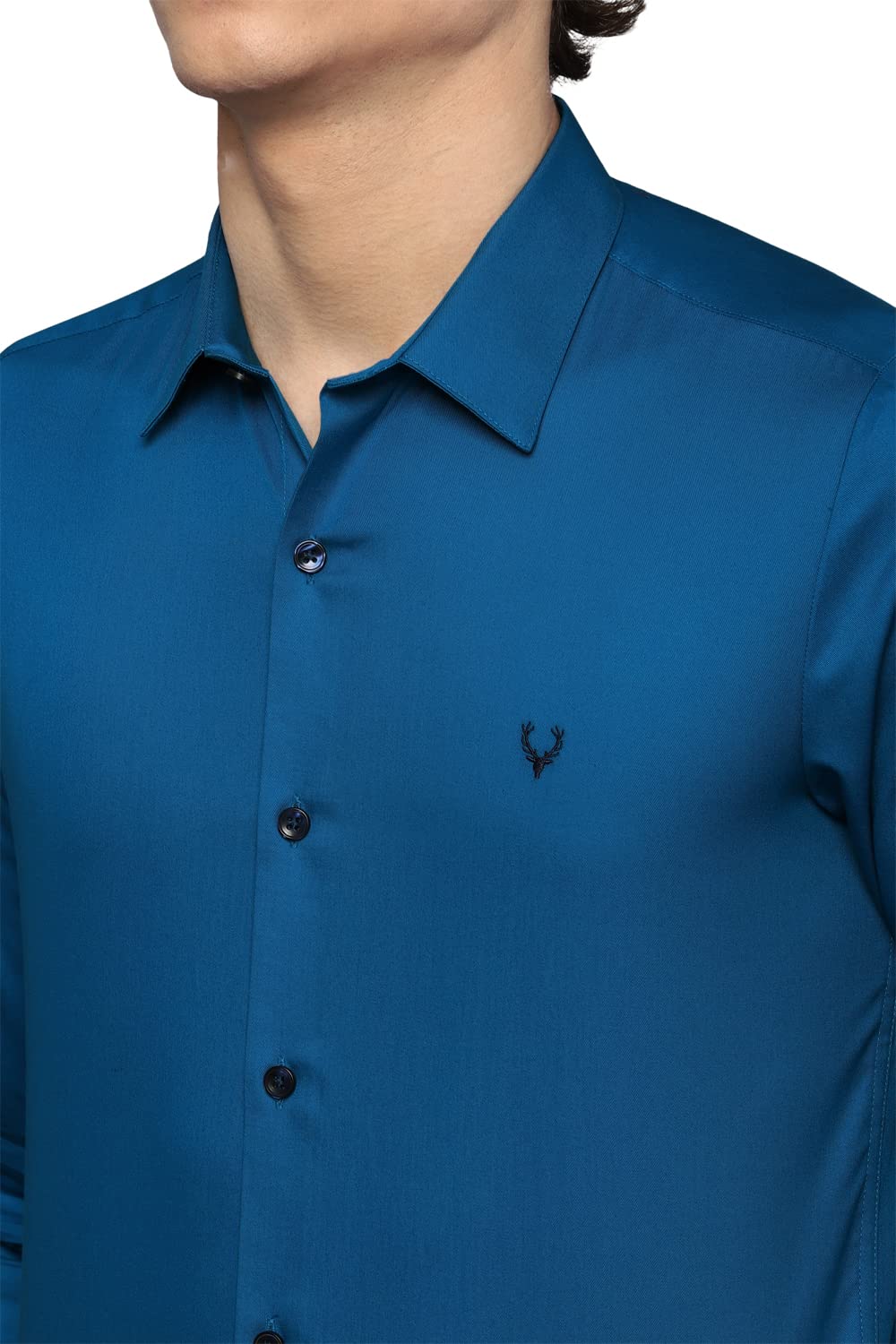 Allen Solly Men Cotton Shirt - Blue - Image 4