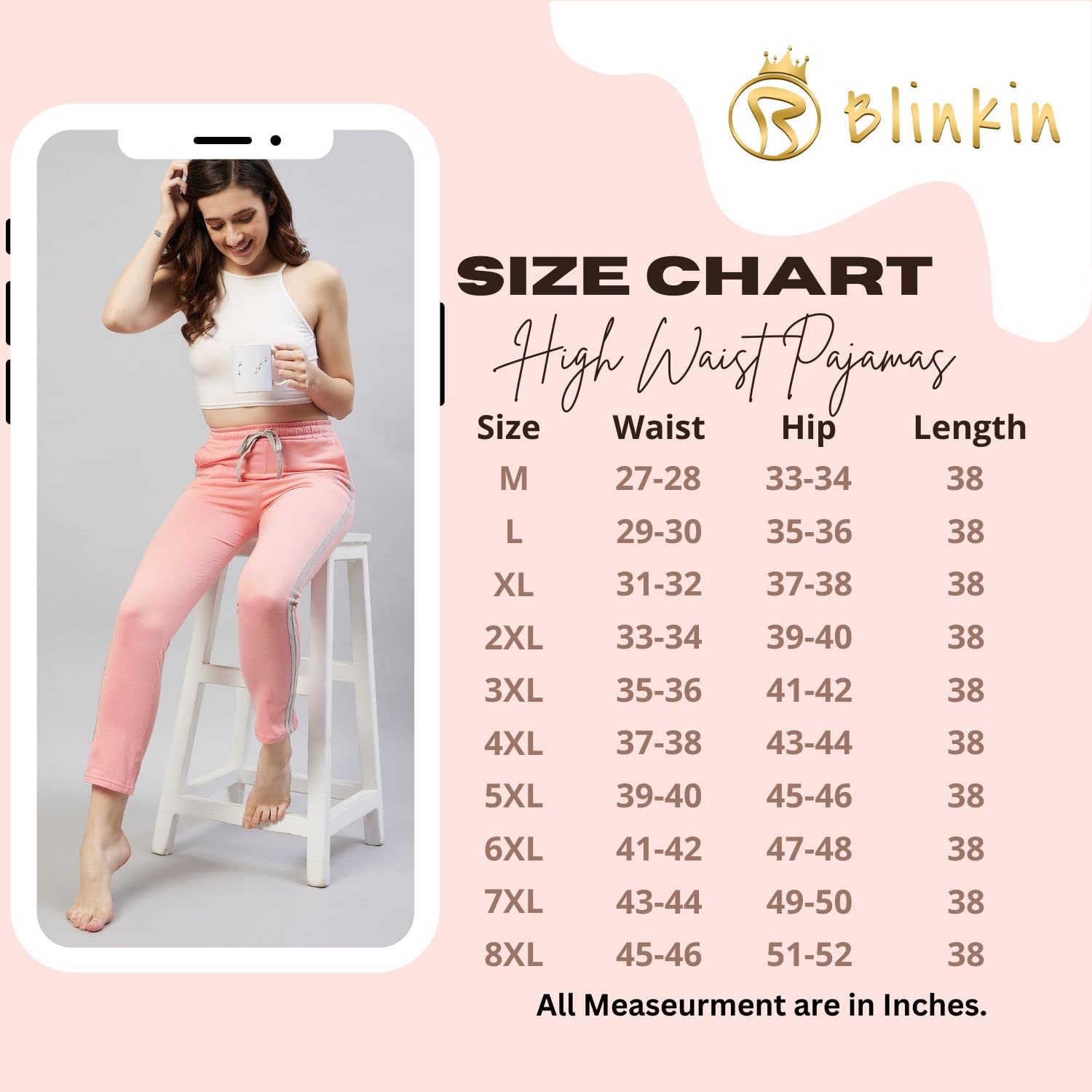 BLINKIN Cotton Striped Casual Pyjamas for Women - Image 2