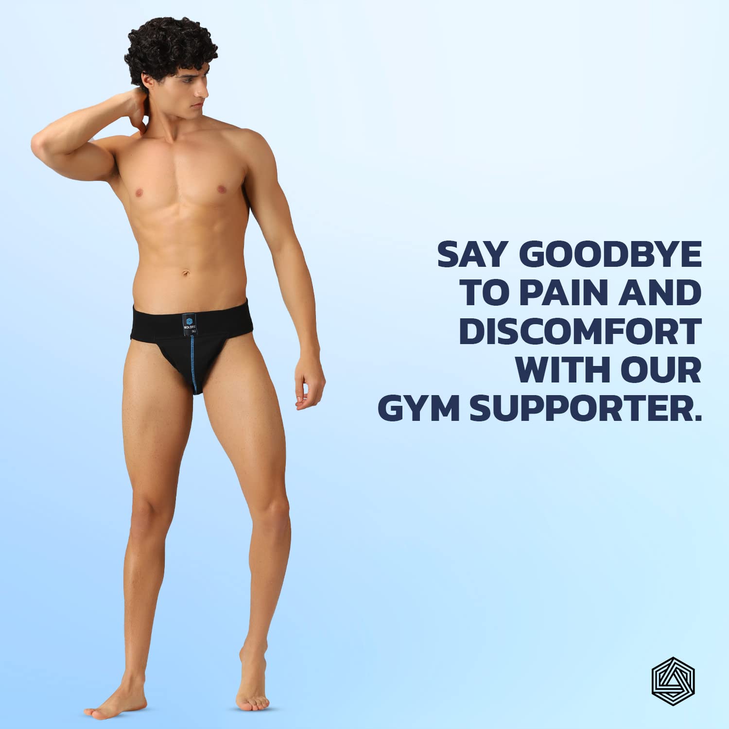 Boldfit Men's Athletic Supporter - Black - Image 5