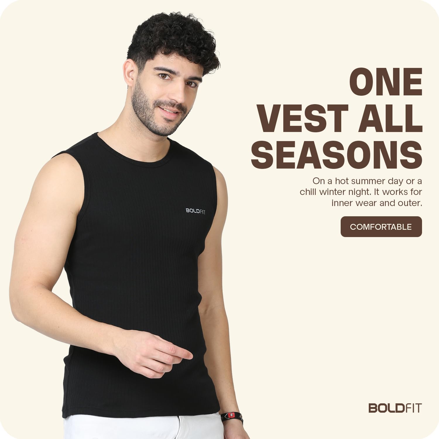 Boldfit Cotton Vest for Men - Image 2