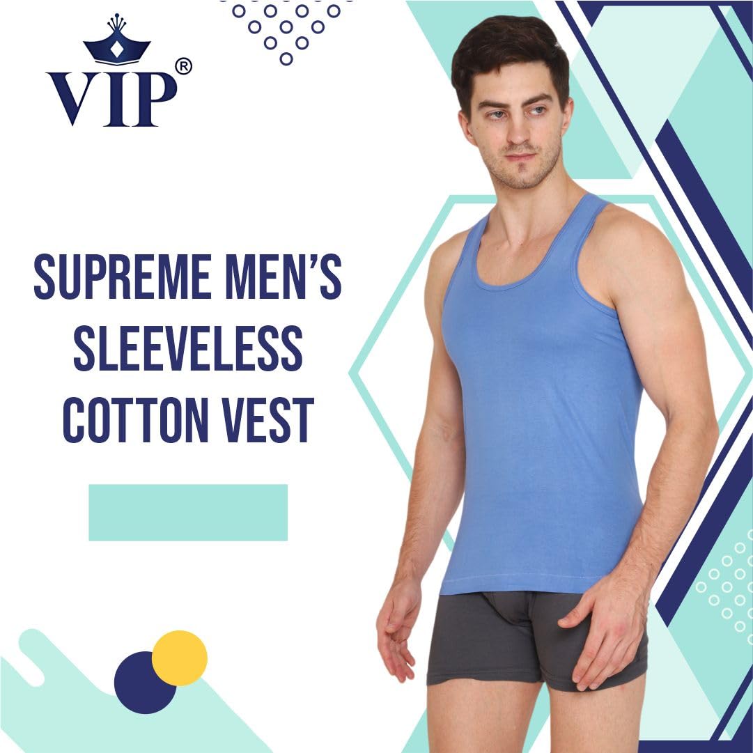 VIP Men Sleeveless Cotton Vest - Image 2