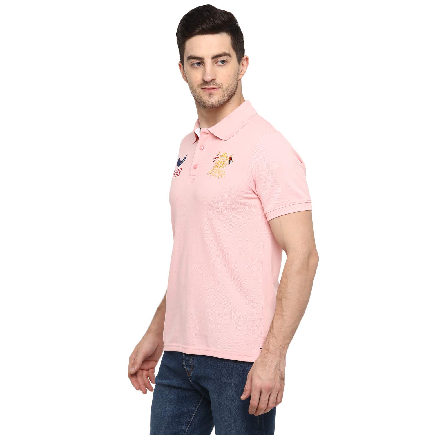 American Crew Men's Polo T-Shirt - Pink - Image 5