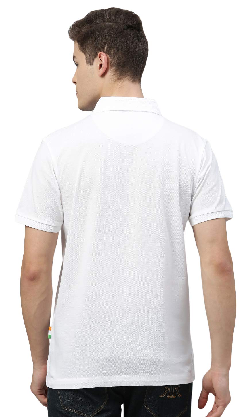 TVS Racing Polo T Shirt - White Cotton - Image 2