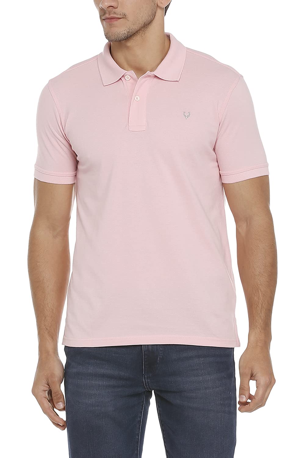 Allen Solly Men Polo T-Shirt - Orchid Pink