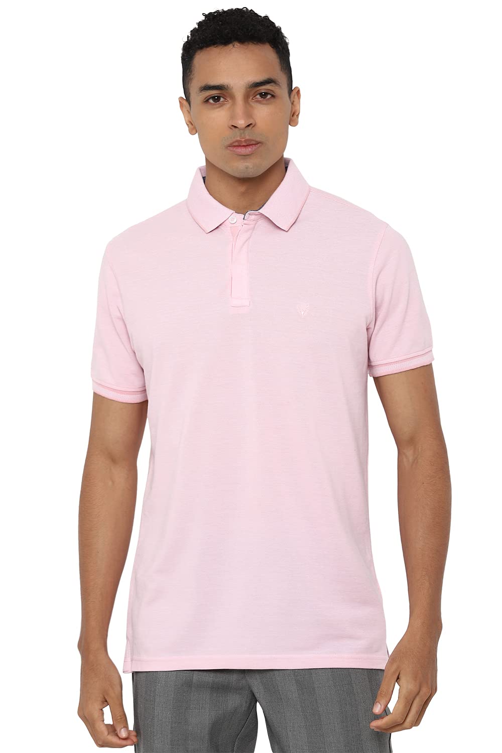 Allen Solly Men's Pink Polo Shirt