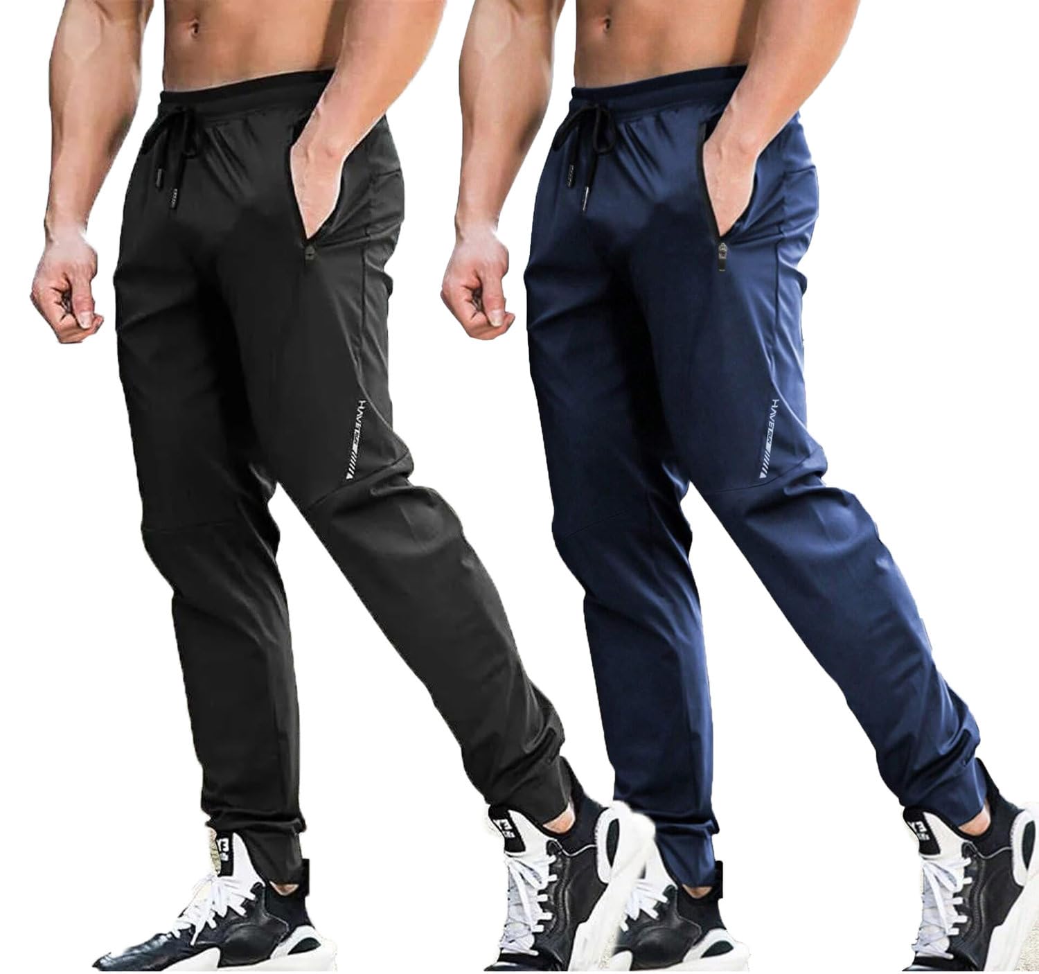 Lymio Men's Track Pant - Black Blue