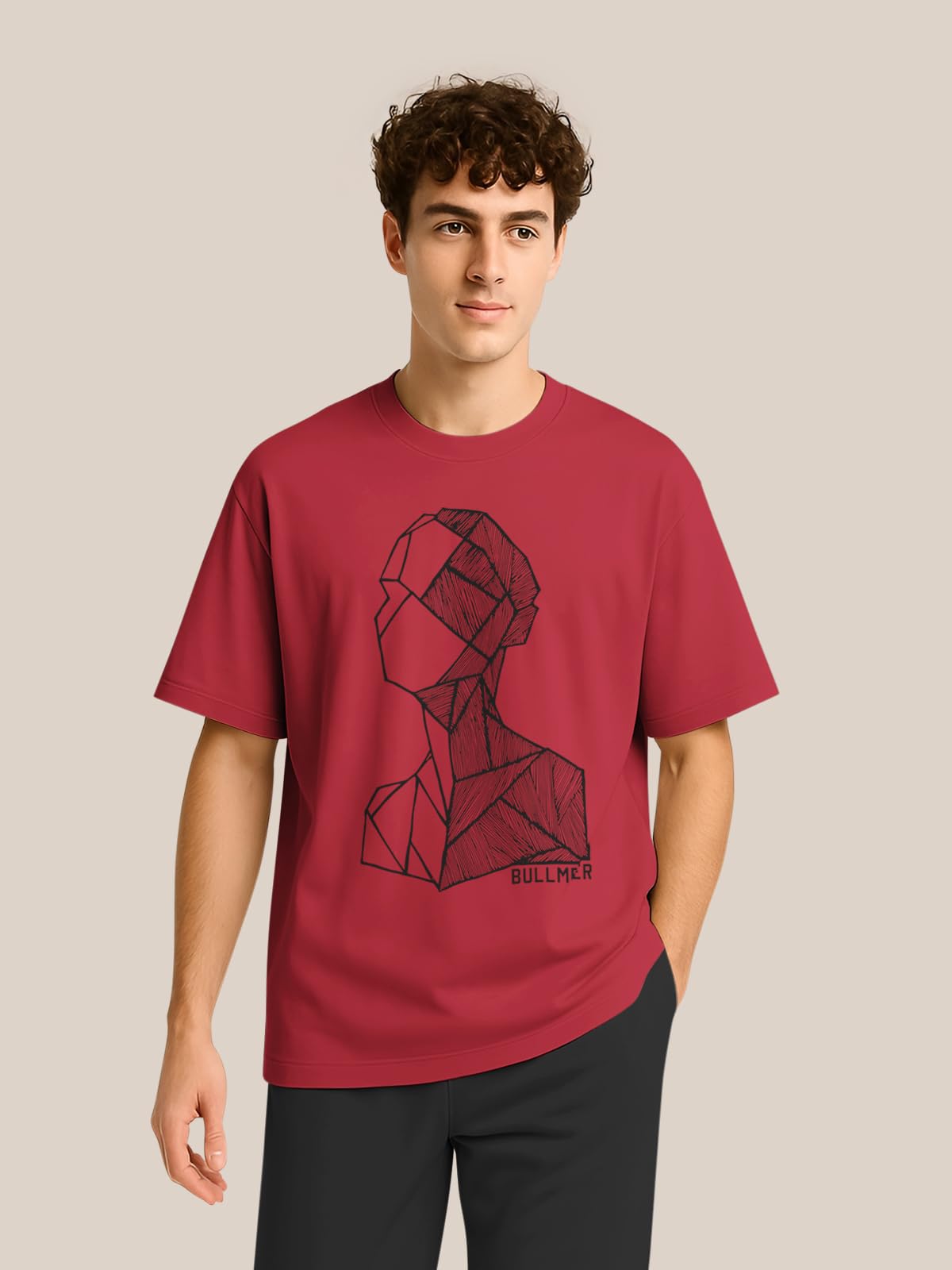 BULLMER Men's Cotton Blend Crew Neck Tshirt - Image 4