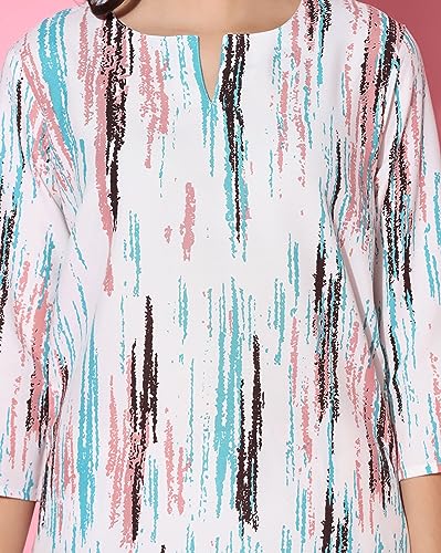 TOPLOT Women's Kurta Set - White - Image 2