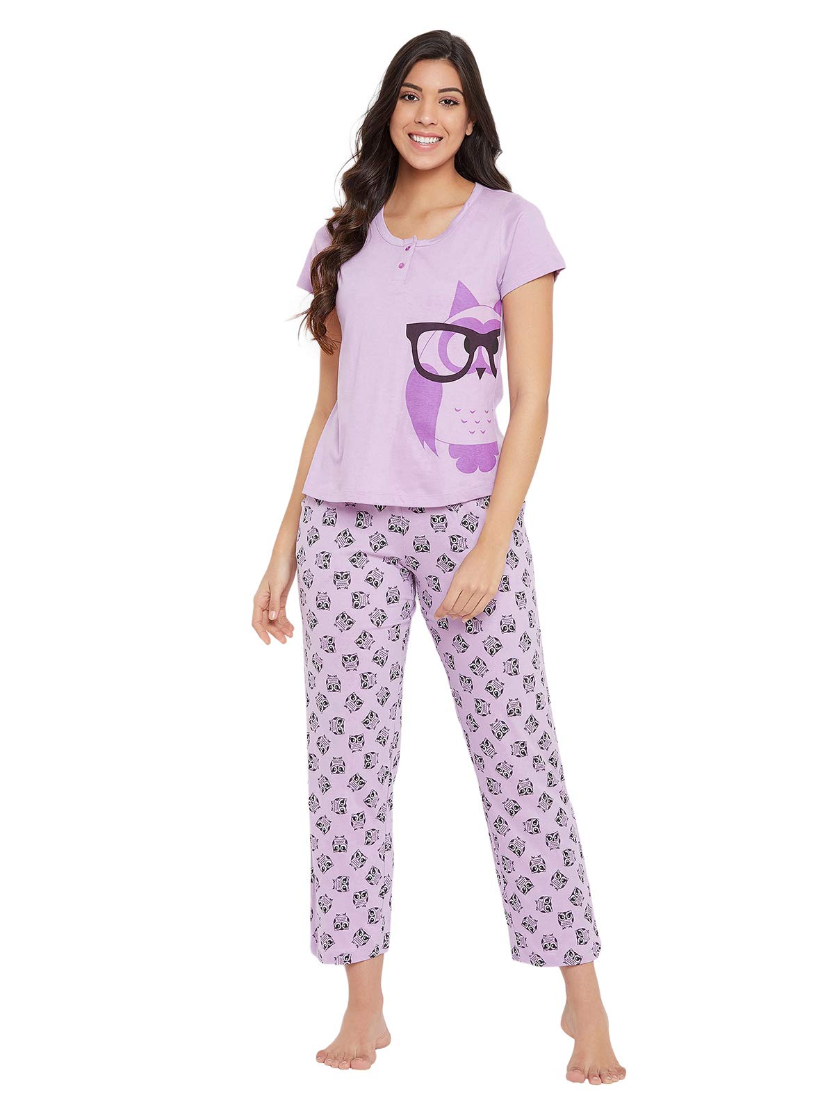 Clovia Cotton Night Suit for Women