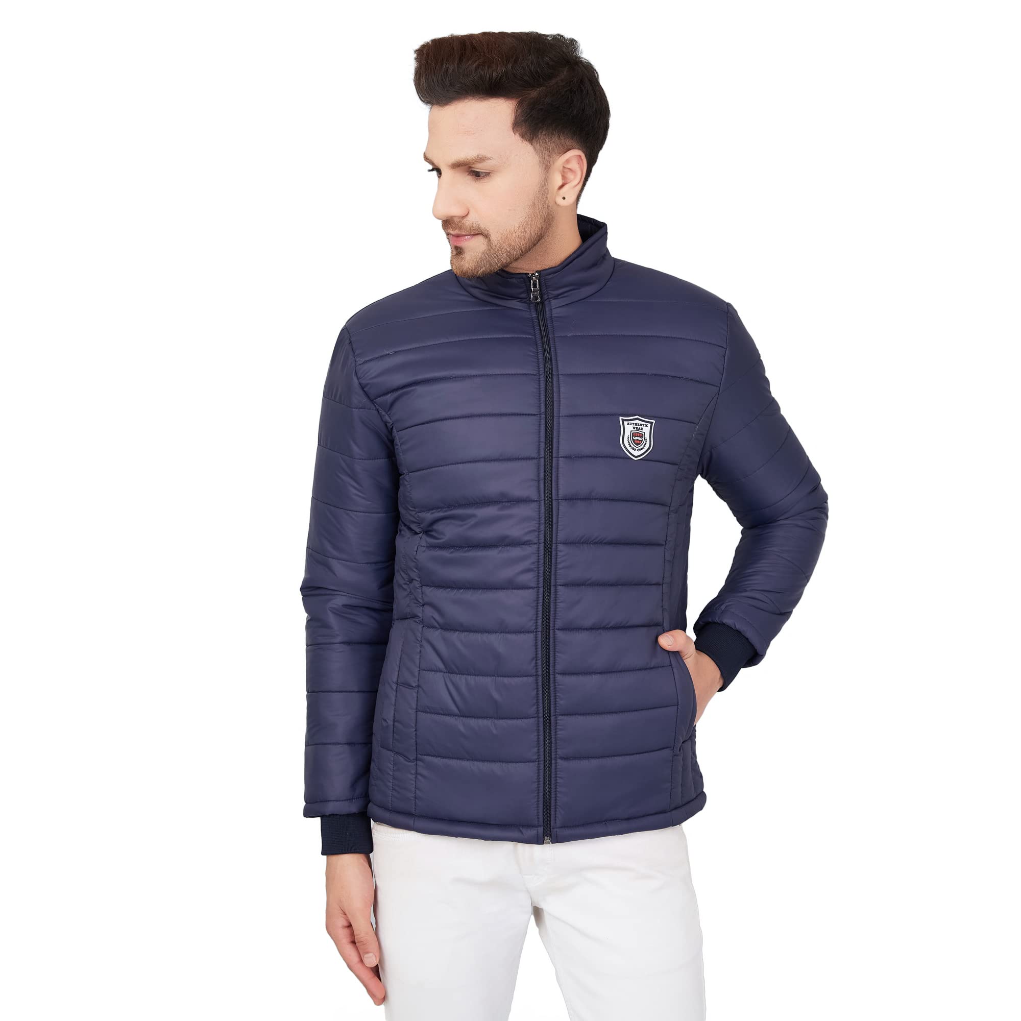 Ben Martin Navy Blue Bomber Jacket for Men