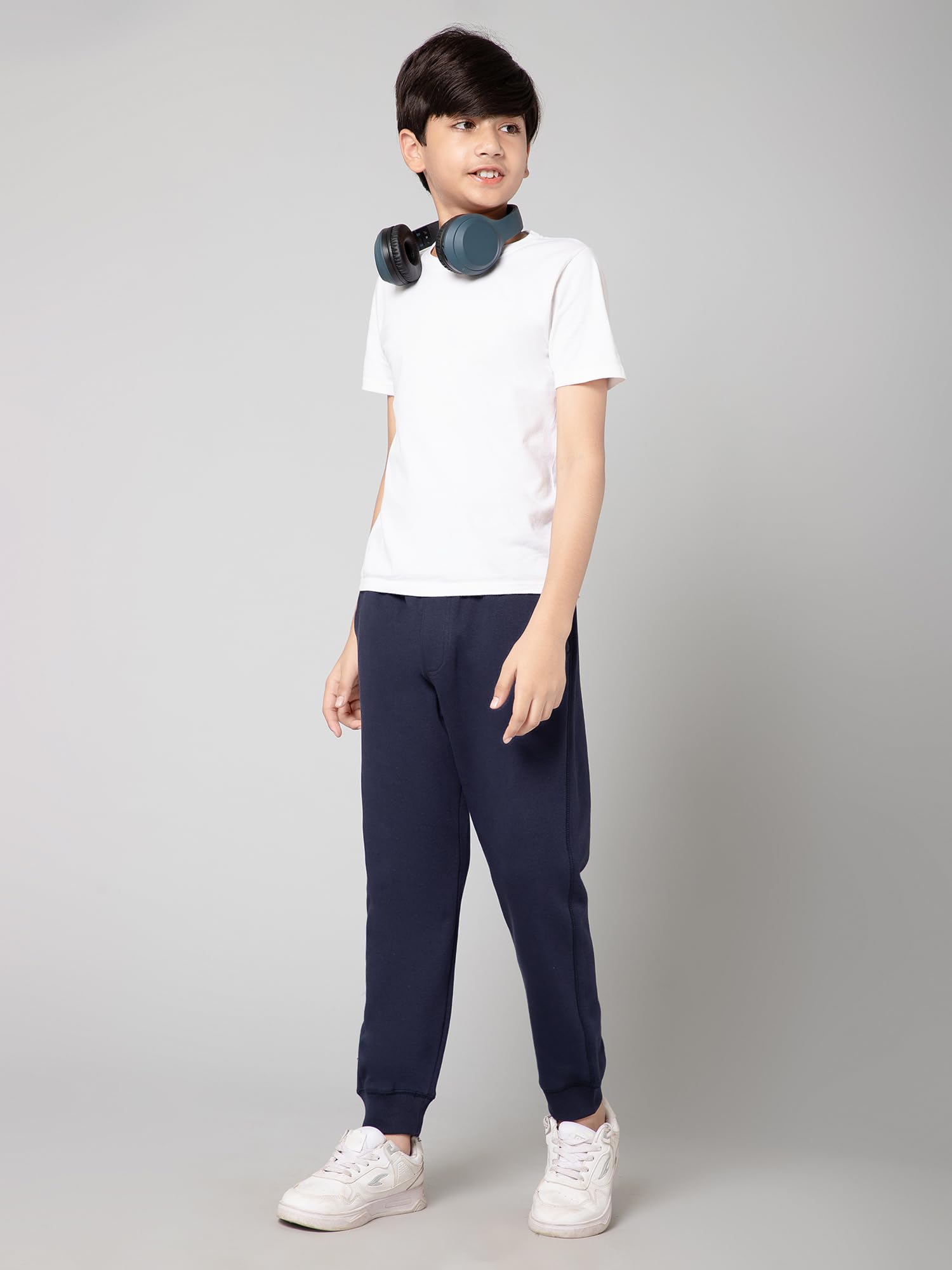 Alan Jones Boys Fleece Joggers - Navy - Image 4