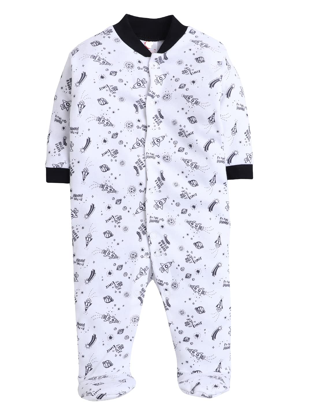 EIO Cotton Romper Set for Baby - Yellow Navy - Image 2