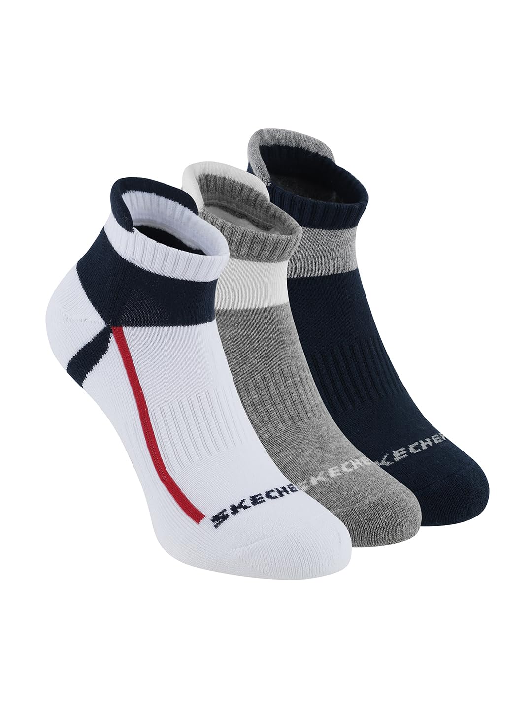 Skechers Men's Cotton Half Terry Ankle Socks - Assorted