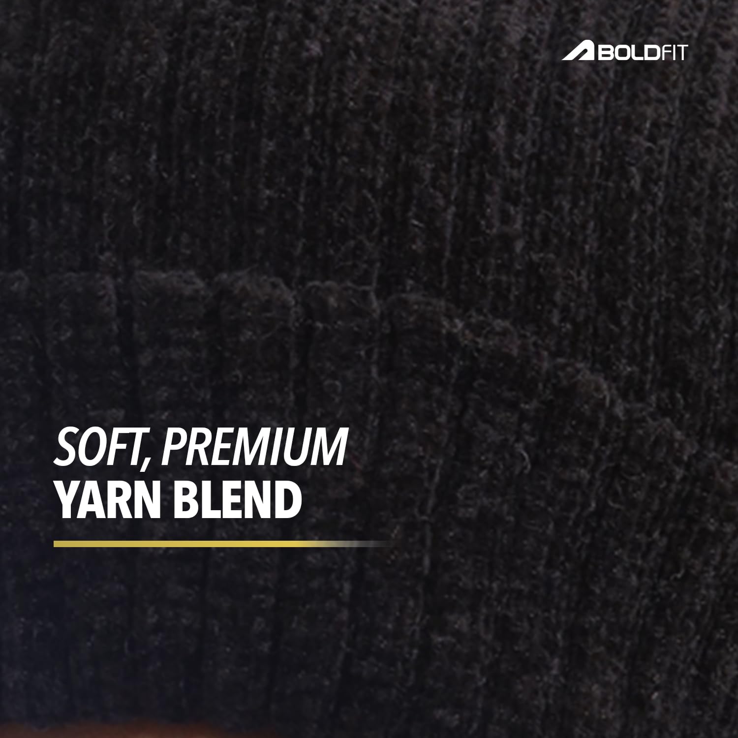 Boldfit Unisex Black Winter Beanie - Image 5