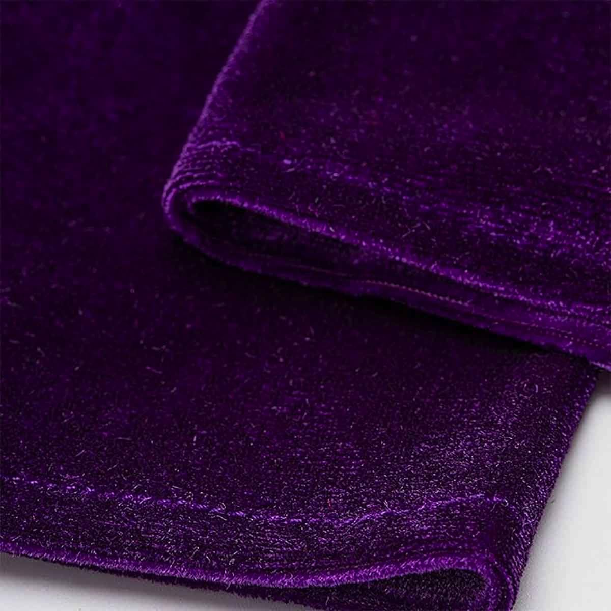 YUPPIN Velvet Elbow Length Gloves for Women - Black - Image 3