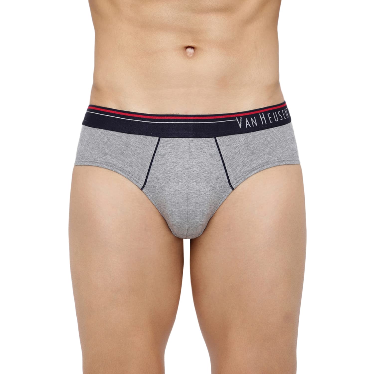 Van Heusen Men's Briefs - Deep Red, Grey Mel, Dark Navy - Image 3