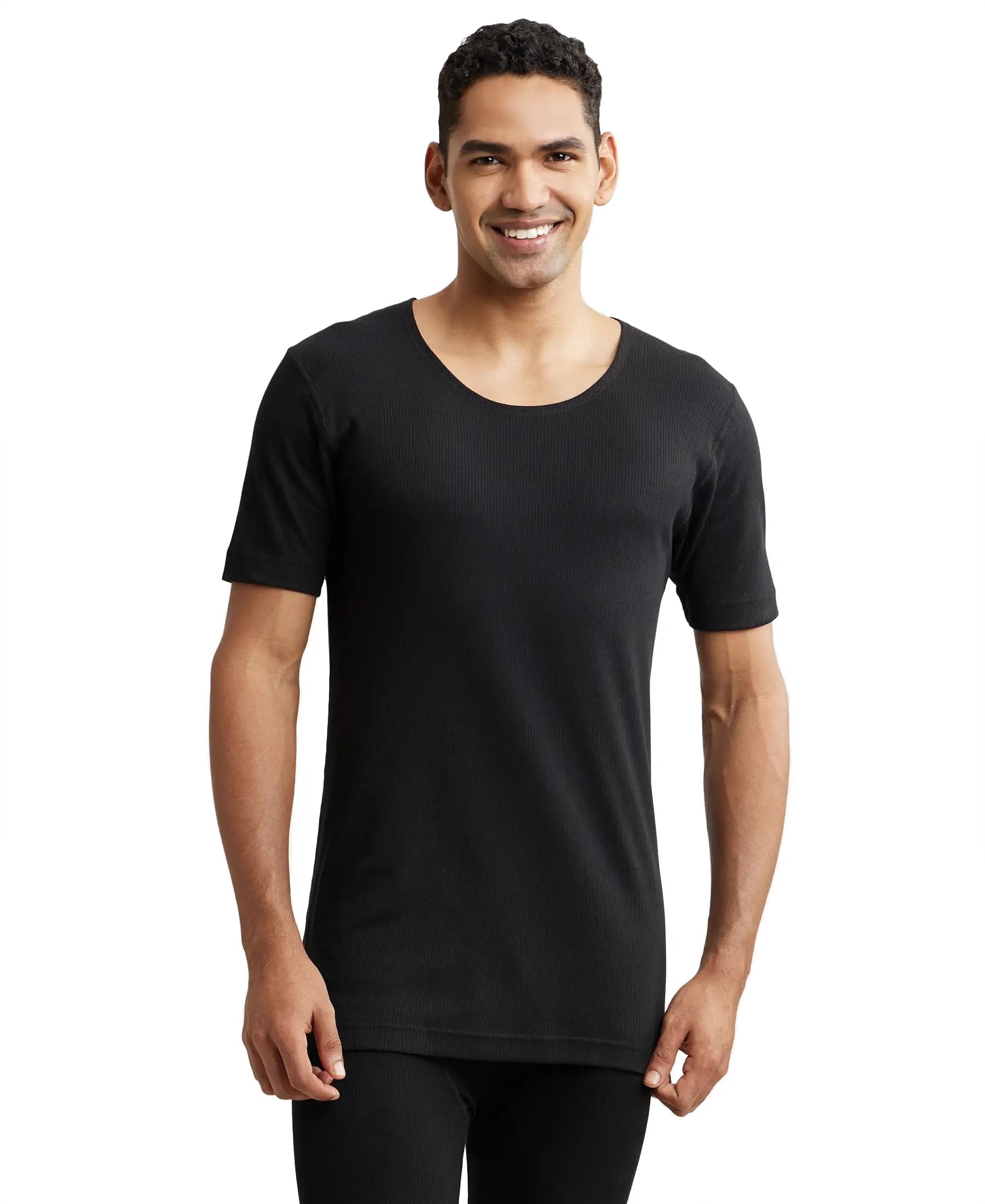 Jockey Men's Thermal Undershirt - Black