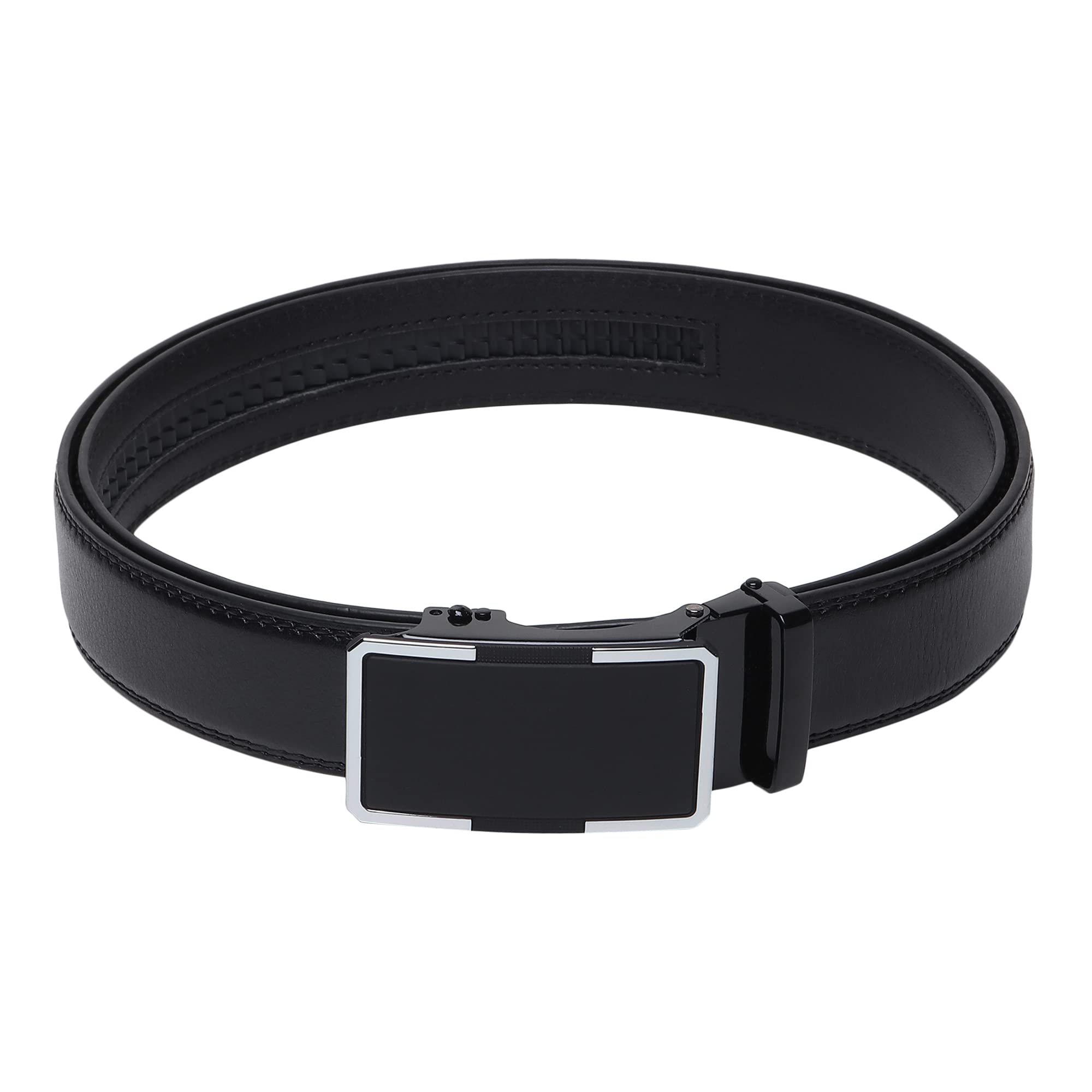 ZORO UNITED Men's Black Vegan Leather Belt - Image 5