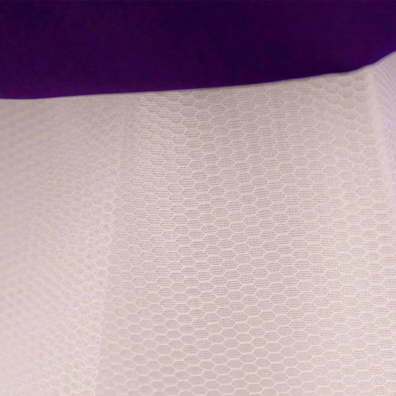 Purple Embroidered Net Frock for Baby Girls - Image 5