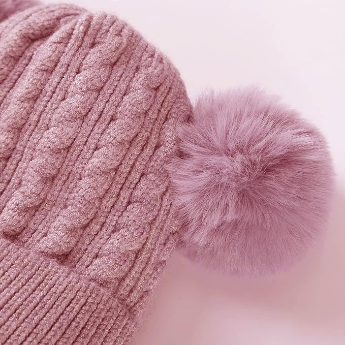 Adorazone Baby Winter Beanie with Fur - Image 3