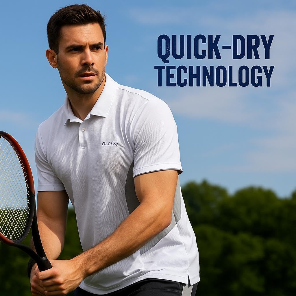 RF RAVES Men's Quick Dry Polo Shirt - Image 3