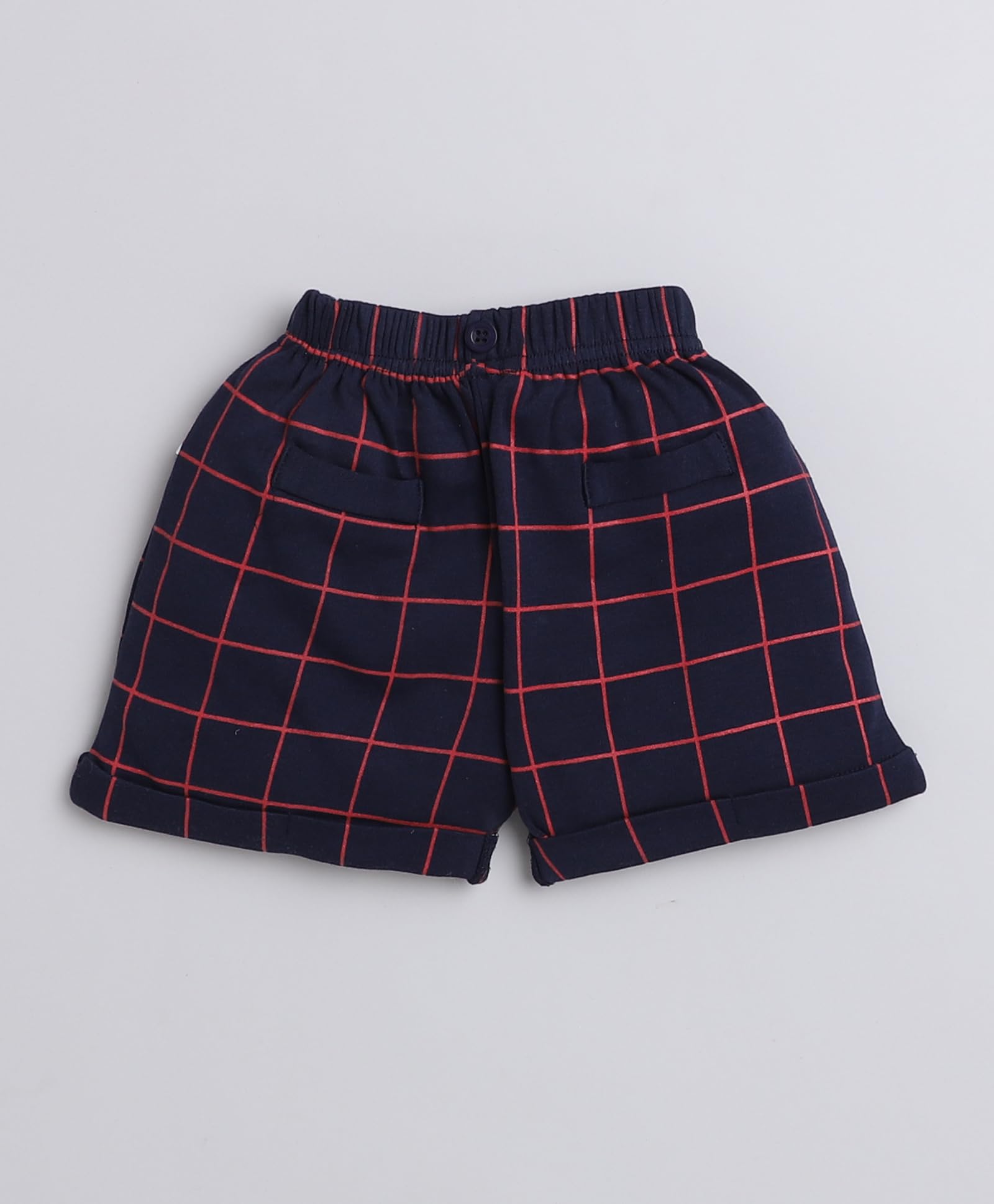 BUMZEE Boys Shirt & Short Set - Navy & White - Image 5