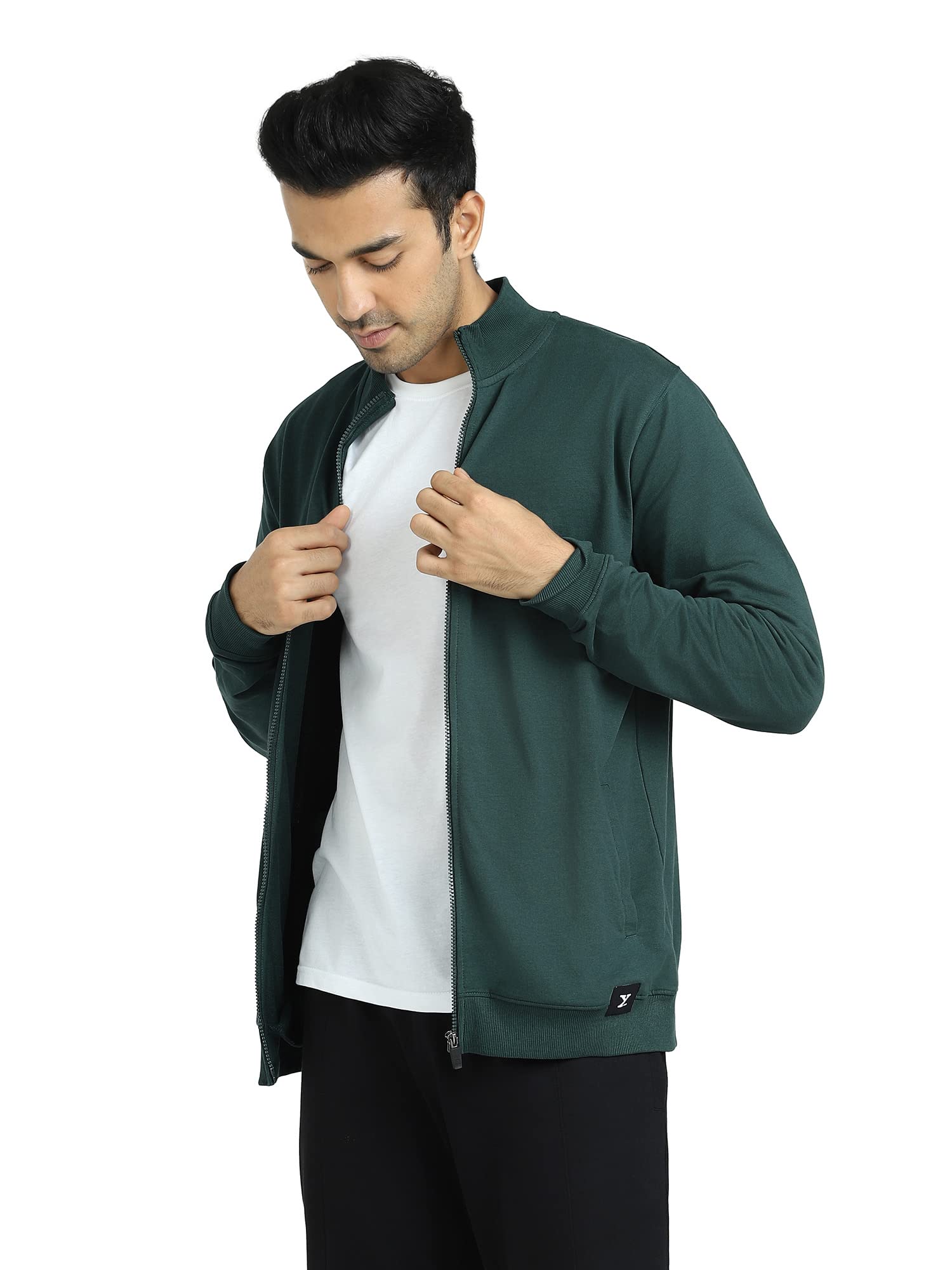 XYXX Cruze Forest Green Zip-Up Jacket