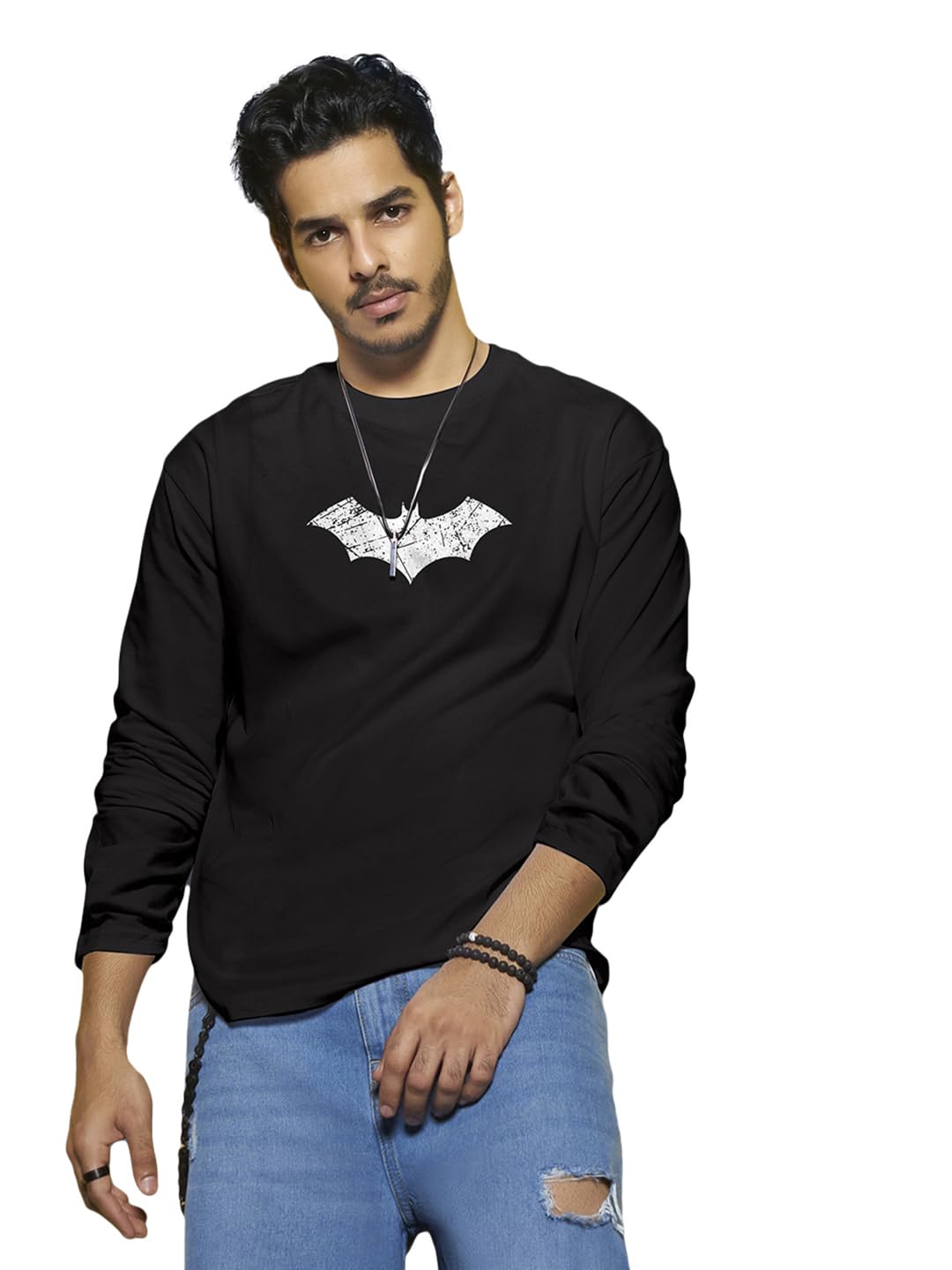 Bewakoof Batman Tee for Men - Black