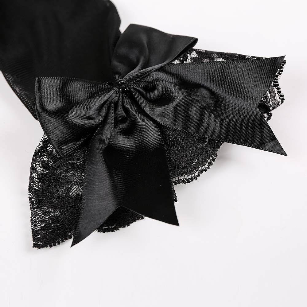 PALAY Lace Gloves for Women - Black - Image 4