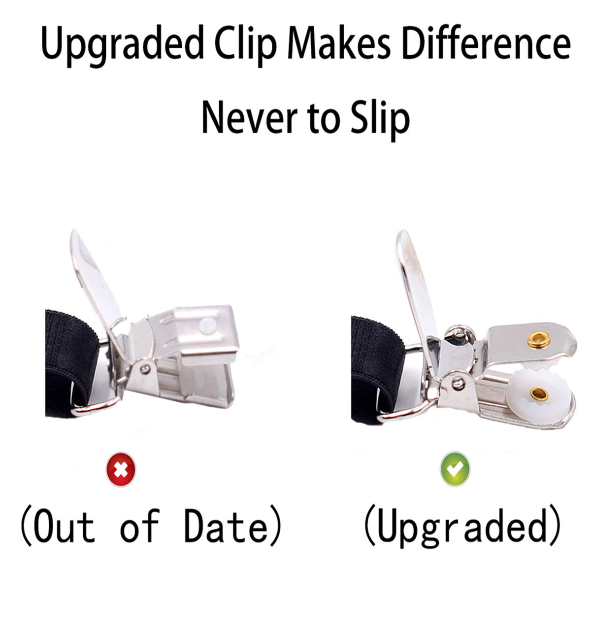 ILLUVA Shirt Stays for Men - Adjustable Non-Slip Clips - Image 3