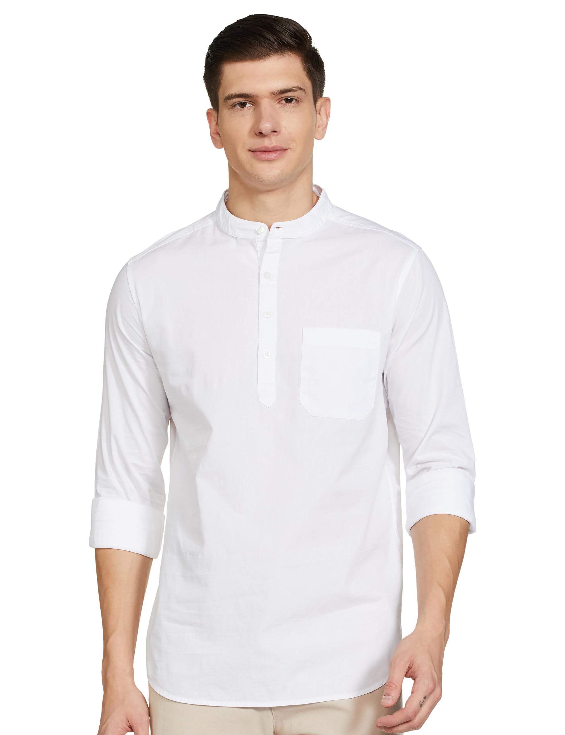 Symbol Men's Casual Shirt - White