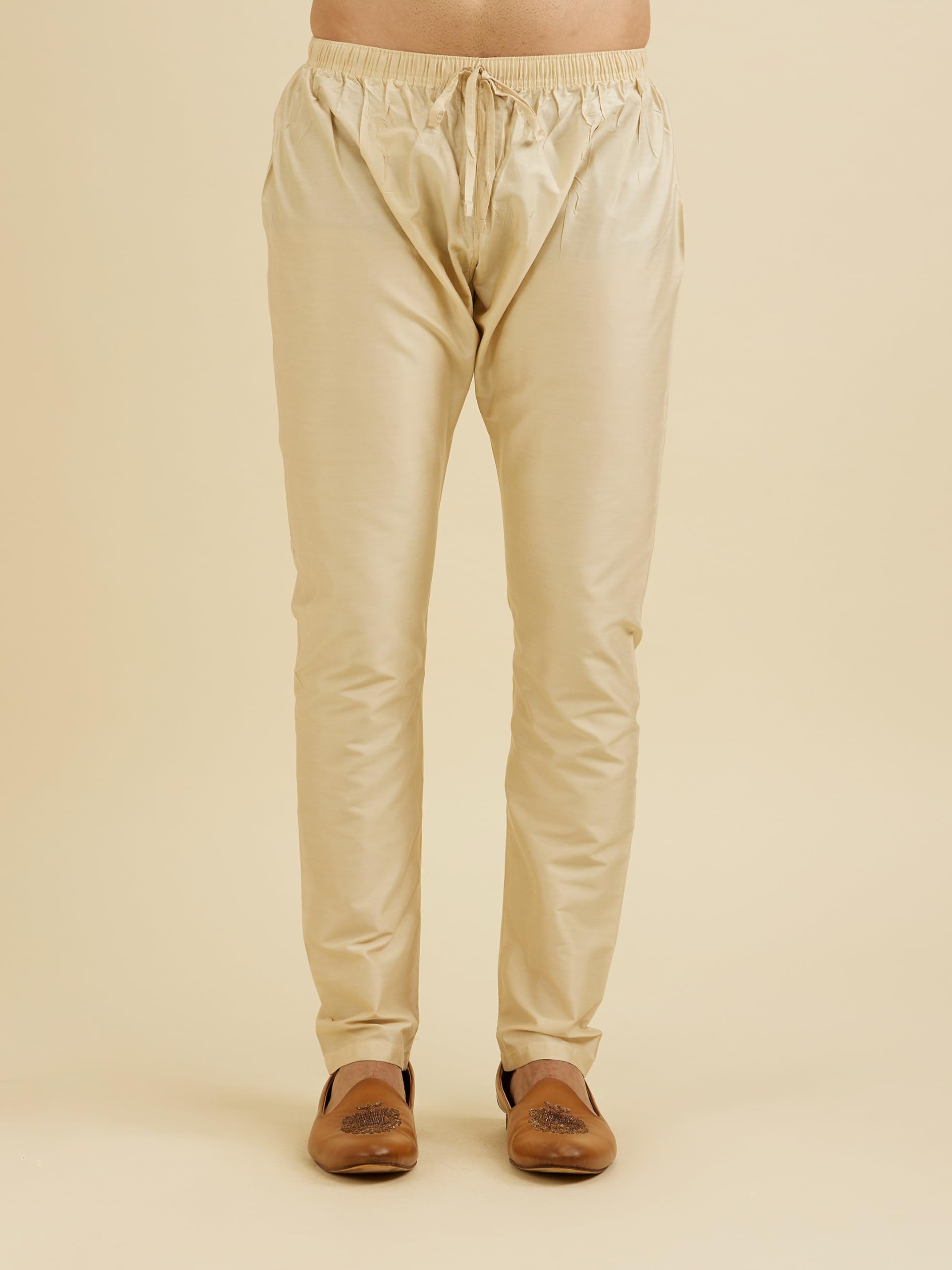 Manyavar Men's Digital Print Kurta Set - Dark Green - Image 5