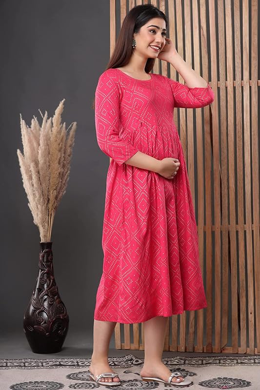 Miss Meoww Anarkali Maternity Kurta for Women - Image 4