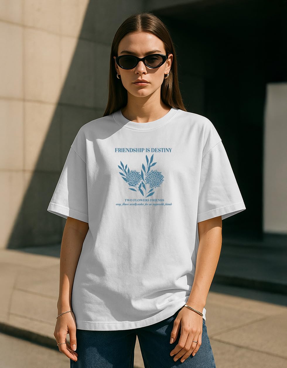 STYLENSE Oversized Graphic Tees for Women - Cotton Blend - Image 2